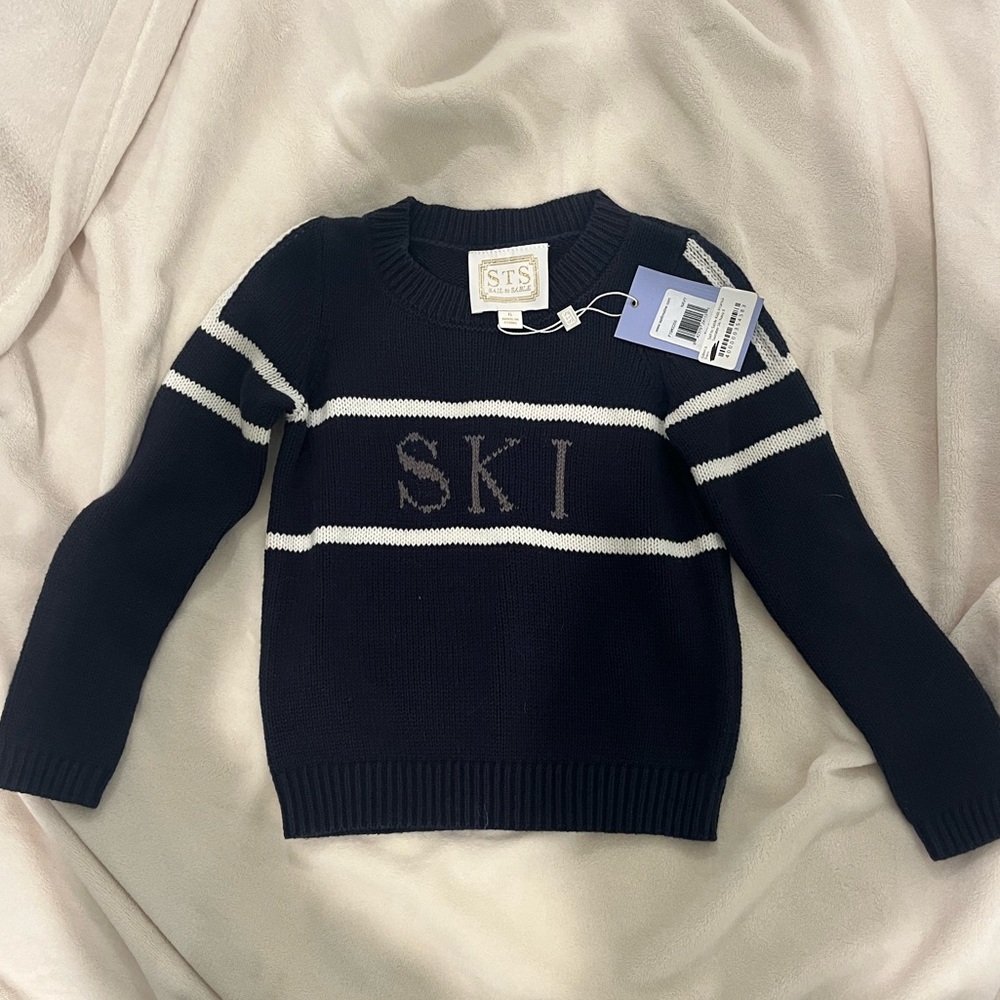 Sail to sable NWT kids “ski” sweater size 6, see closet for matching adult